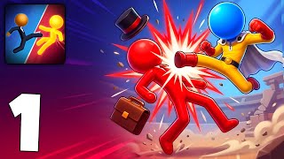 Boss Stickman - Fighting Stick It Gameplay Walkthrough Part 1 | Stickman Fighting  | Android & iOS screenshot 4