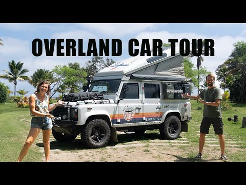 Overlanding vehicle tour