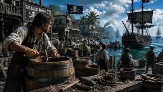What It Was Like Living Inside a Pirate Stronghold During the Golden Age of Piracy|AI Reconstruction