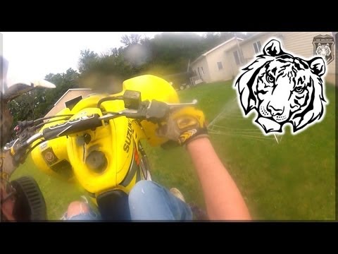 I AM WILDCAT Helmet Cam ATV Riding  - Ride Around My House! - ATV GoPro HD Hero2 Test