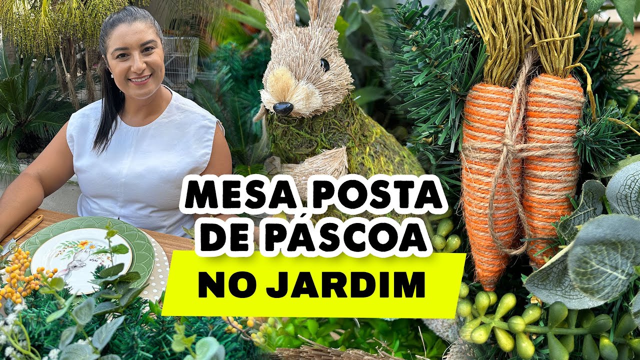 PÁSCOA 2023 MESA POSTA PARA A PÁSCOA TEMA JARDIM DOS COELHINHOS #mesaposta #pascoa2023 #pascoa