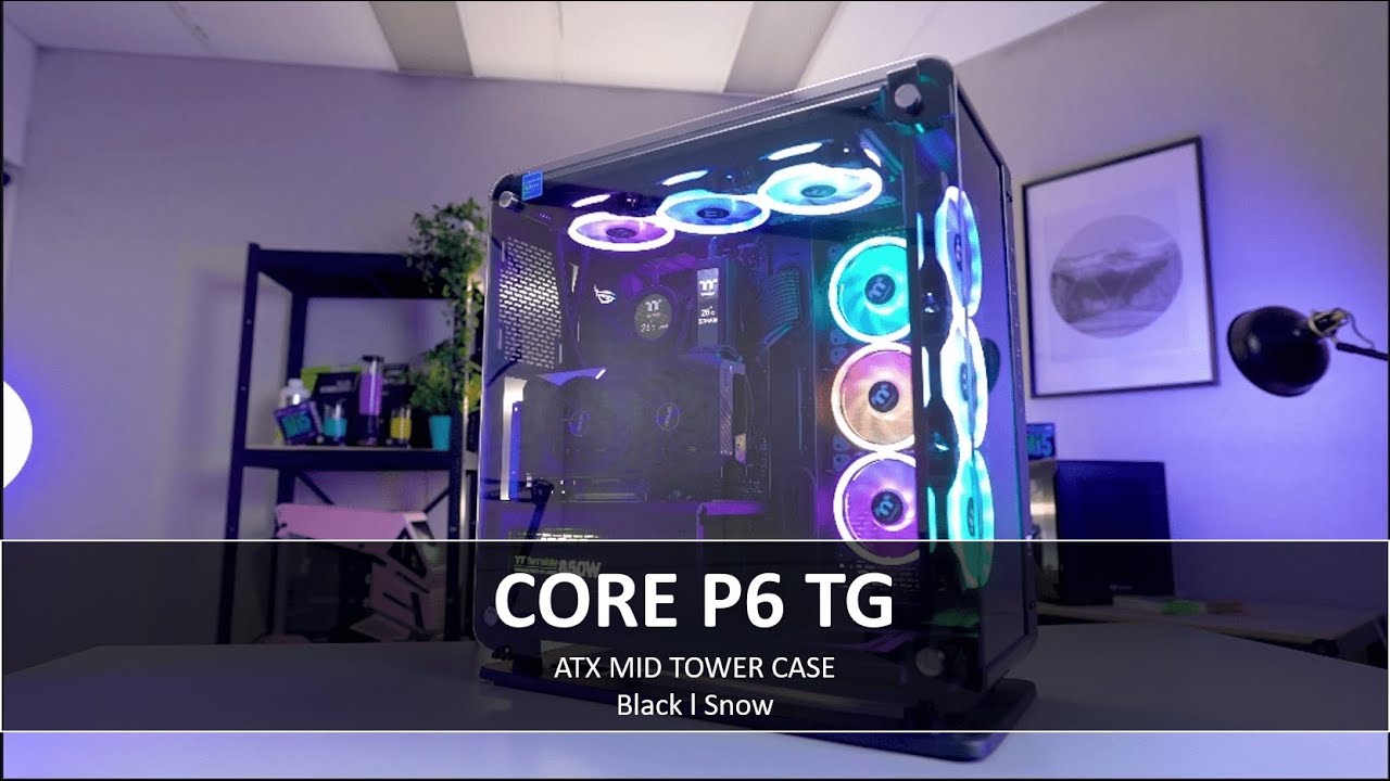 TT 28580: Thermaltake Core P6 TG Boîtier ATX, noir chez reichelt