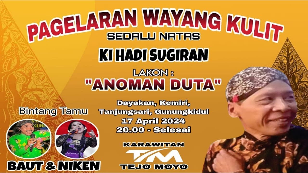 LIVE PAGELARAN WAYANG KULIT * KI. HADI SUGIRAN * KEMIRI 17 APRIL 2024