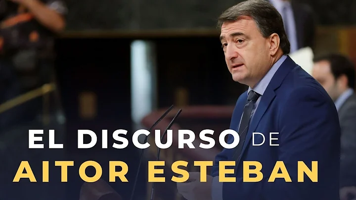 El discurso de Aitor Esteban en 5 minutos (y la rp...