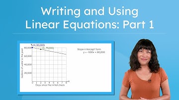 Writing and Using Linear Equations: Part 1 - Equations for Scenarios