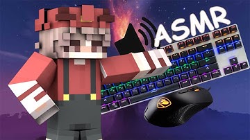 Keyboard + Mouse ASMR Sounds (Handcam) | Minecraft BuildUhc