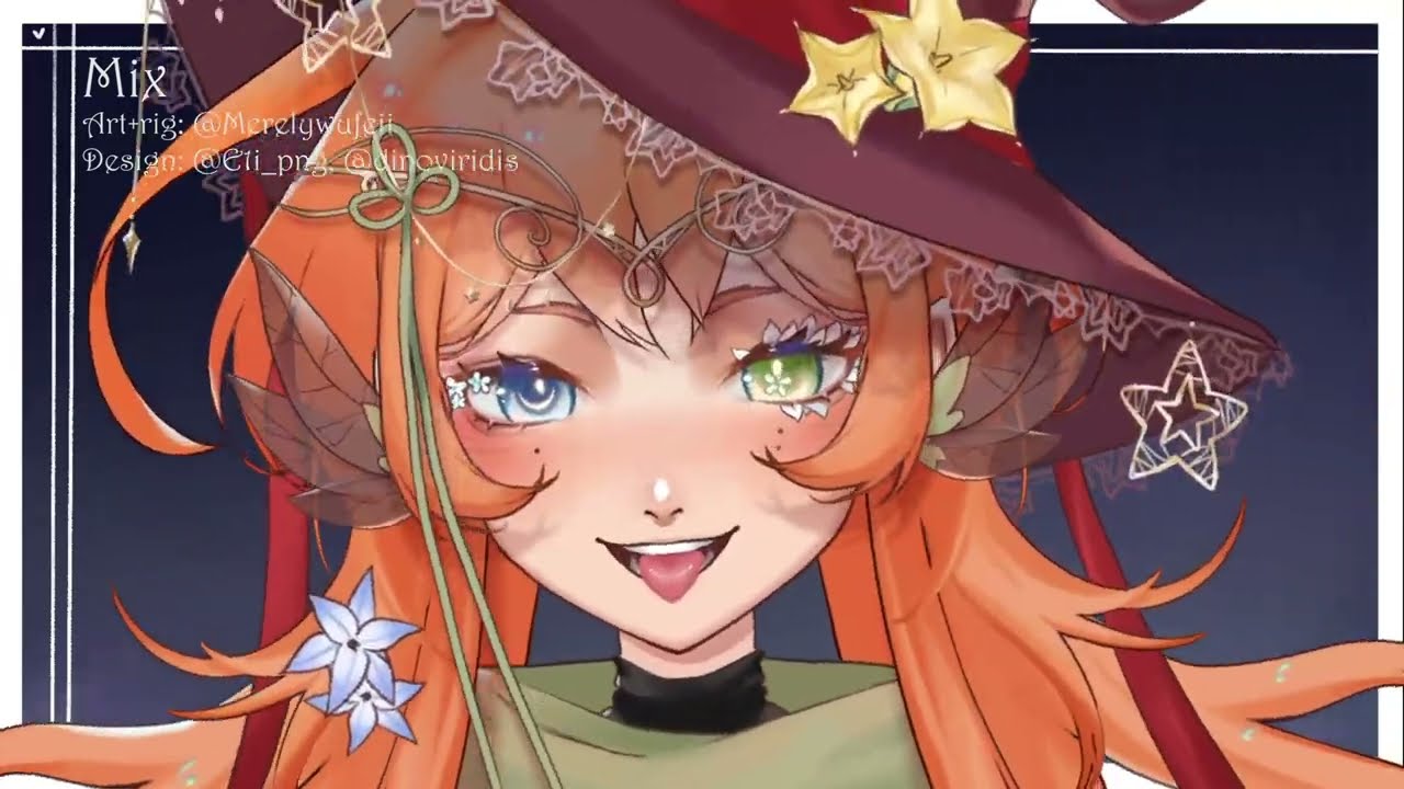 Live2d model showcase] Mix the pumpkin witch - YouTube
