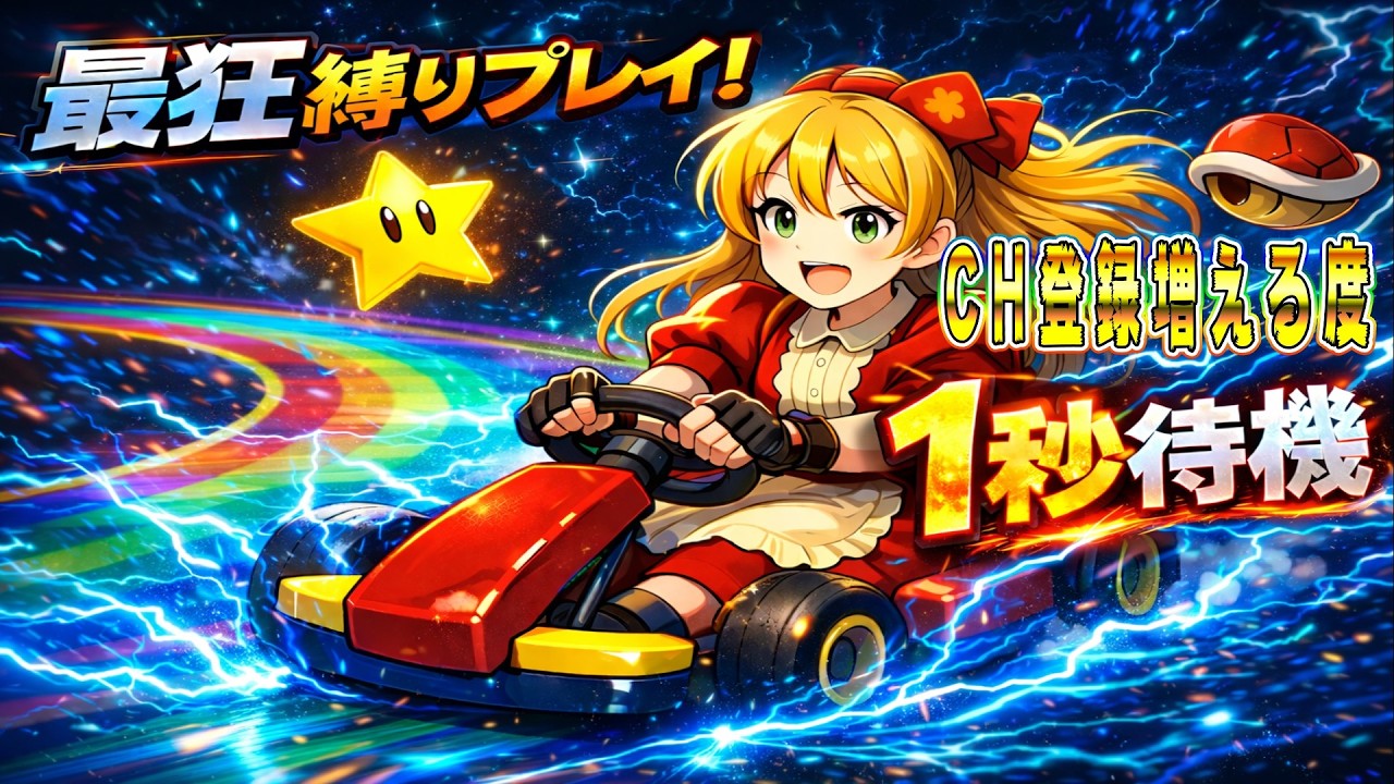 【マリオカートワールド】今日も奏でるブレーキ音！初心者が遊ぶ、元気に爆走配信！