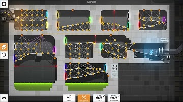 Bridge Constructor Portal - Level 43 (Gameplay)