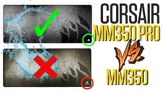 Corsair MM350 PRO vs MM350 | Extended Mouse Pad Comparison & Spill Test💦🤭