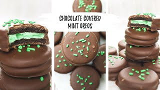 Chocolate Covered Mint Oreos | Farm Fresh with a Twist
