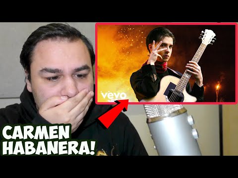 Marcin - Carmen Habanera on One Guitar (Official Video) REACTION