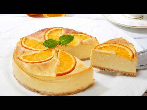 簡単オレンジチーズケーキの作り方how To Make Orange Cheesecake Youtube