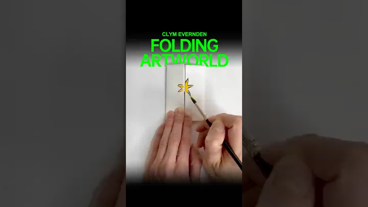 Next-level folding art! Drawing while folding paper to build whole new worlds.  