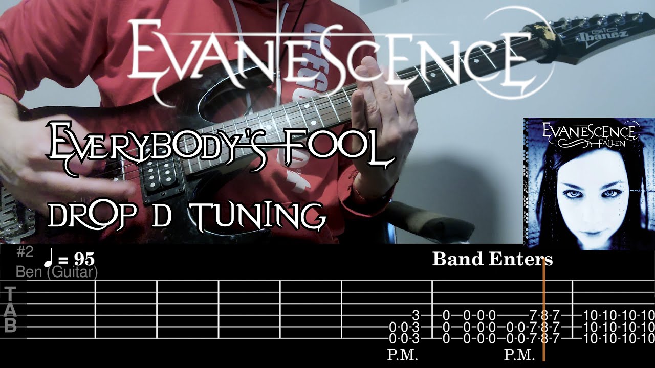 Everybody's fool - Evanescence Guitar cover with TABS