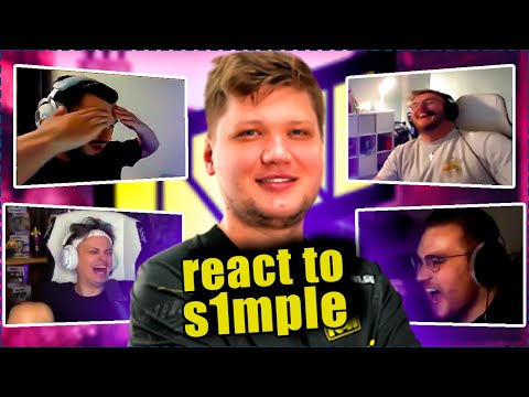 CS GO PROS & CASTERS REACT TO S1MPLE PLAYS 2023