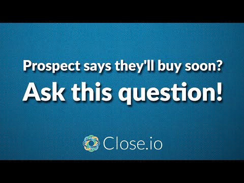 "A powerful question to end a sales call with" by @Steli from Close.io