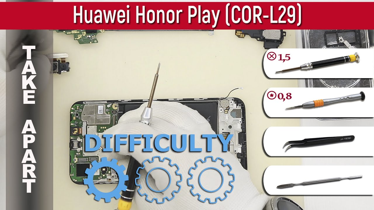 How to disassemble 📱 Huawei Honor Play (CORL29) Take apart Tutorial