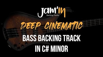 Deep Cinematic Bass Backing Track in C# Minor