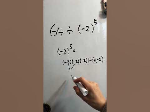 Mental Math - exponents of negative number #mathskills #maths # ... image.
