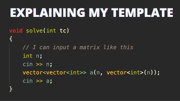 How to build templates in CP | Explaining my template