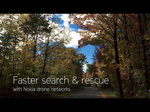 Watch Faster search & rescue with Nokia drone networks on YouTube.
