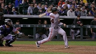 SF@COL: Brown drills his second home run of the game