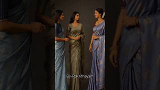 Simple Saree se Stunning Look 😍 | Rakrithyam Styling Magic ✨” #ytshorts #saree #fashion