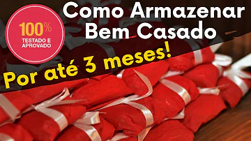 Pode se congelar bem casado?