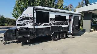 19'6" STAR Touring Caravan - Alloy Frame, 220L Water, 250W Solar, Reverse Camera, 199L Fridge & More