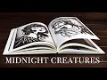 Art book flip through midnight creatures by emils salmins  asmr