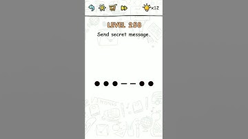 Brain challenge level 258 Send secret message, Solution Walkthrough