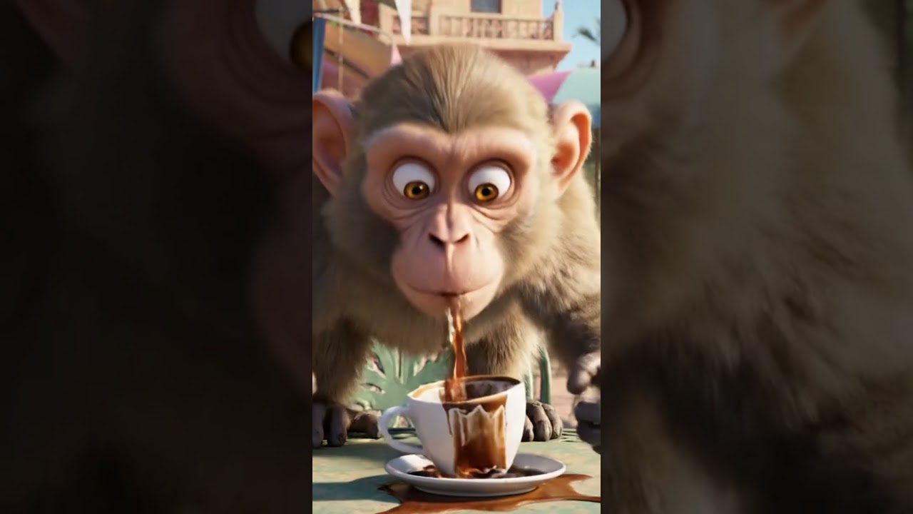 Mira Caffeine junky monkey #monkey #funny en YouTube Mira Caffeine junky monkey #monkey #funny en YouTube