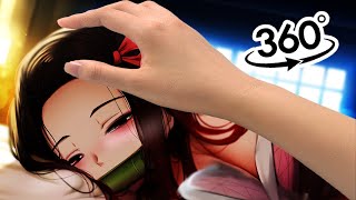 Nezuko tries to wake up TANJIRO💜sad scene😥 demon slayer vr in VIRTUAL REALITY