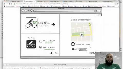 User Testing Video: Mail Spin Bike Courier Web App Prototype