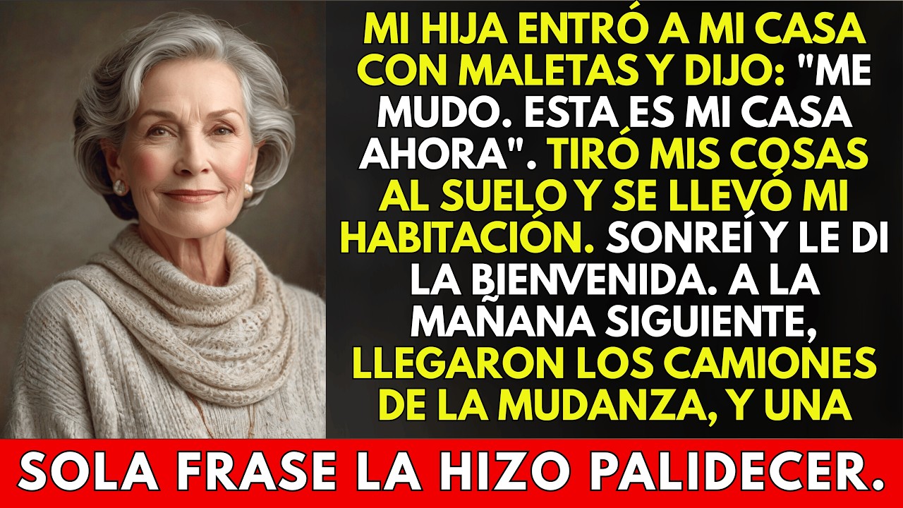 Mi hija entró a mi casa con maletas y dijo: 