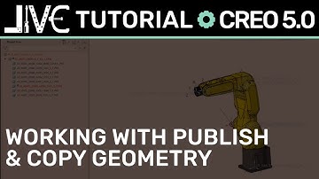 Creo 5.0 Tutorial - How to Work with Publish Geometry and Copy Geometry