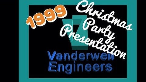 1999 Vanderweil Orlando - Christmas Party Presentation