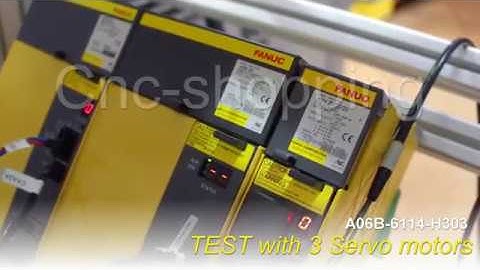 A06B-6114-H303 Test of FANUC 3 Axis Servo amplifier with Motors + CNC Controller