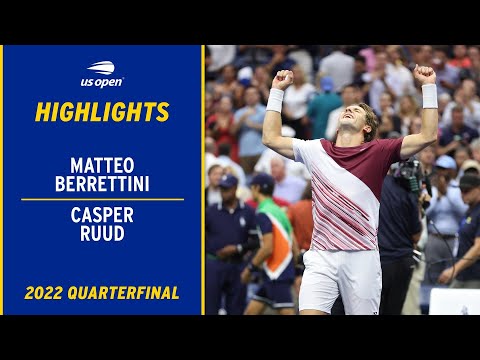 Matteo Berrittini vs. Casper Ruud Highlights | 2022 US Open Quarterfinal