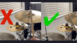 How to hit cymbals correctly