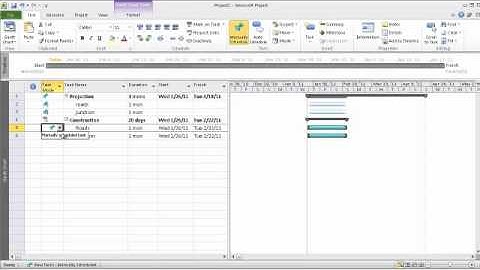 ms project 2010 tutorial (part I)