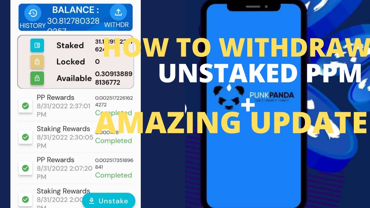 How to Withdraw Your Unstaked PPM from the App and the Farm to a DEX Wallet