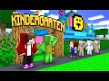 JJ and Mikey Opened Kindergarten for Scary Kids in Minecraft Maizen!