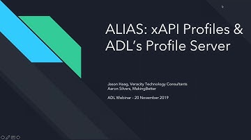 xAPI Profile Server Advancing Learning Interoperability Across Systems Webcast - Part I