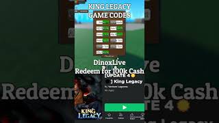 2022) **NEW** ⚫️ Roblox King Legacy Codes ☀️ ALL UPDATE 4 CODES 