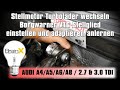 Stellmotor Turbolader Audi wechseln VTG anlernen adaptieren