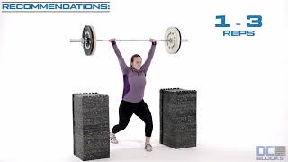 Jerk using DC Blocks w/ barbell