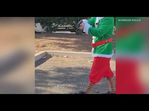 Undercover officers dressed as Santa Claus and elf nab suspected car thieves in Riverside I ABC7