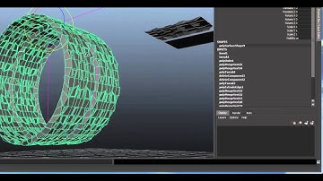 Tire Tread with Poly in Maya